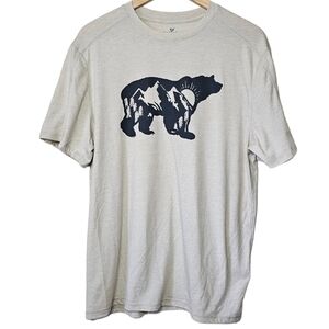 Outdoor Life Bear Graphic Tee Reverseb Stitch Size Large
